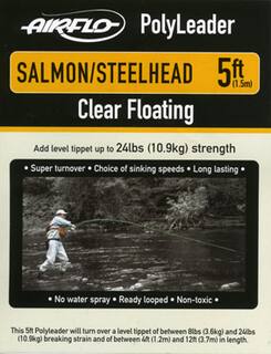 Airflo Polyleader - Salmon/Steelhead 10,9 kg -  5ft - 1,5 m  Floating