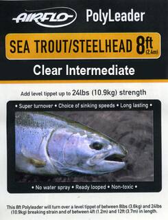 Airflo Polyleader - Salmon/Steelhead 10,9 kg -  8ft - 2,4 m  Intermediate