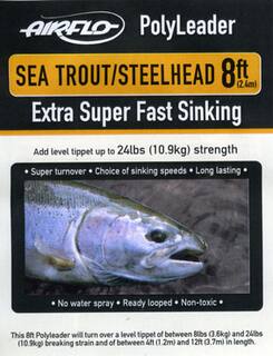 Airflo Polyleader - Salmon/Steelhead 10,9 kg -  8ft - 2,4 m  Extra Super Fast Sinking