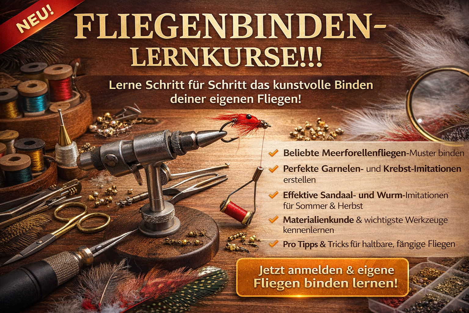 Fliegenbindekurse bei Thomas Dürkop